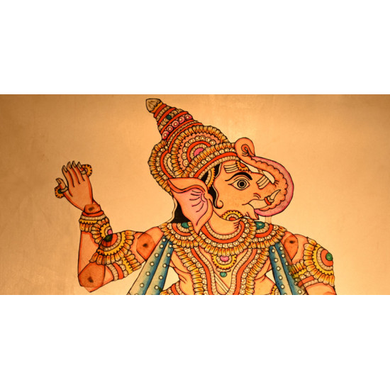 shop leather puppet - ganesh